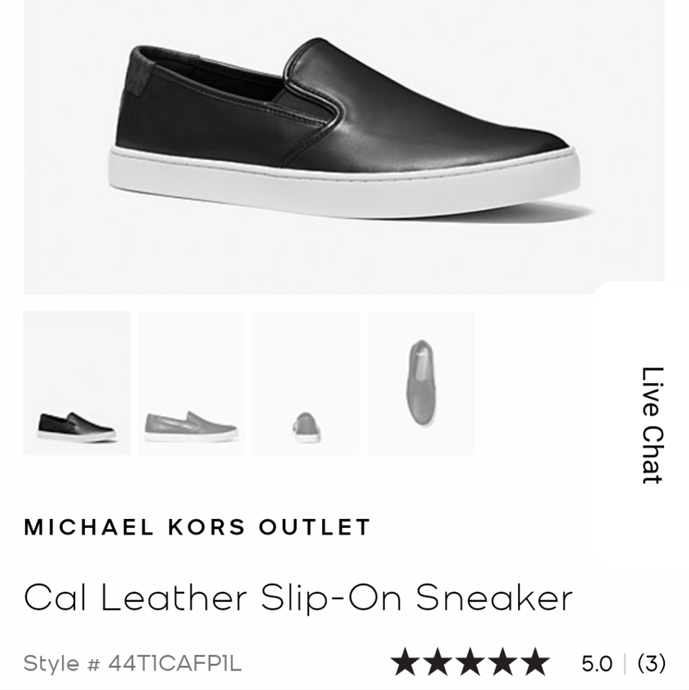 Michael Kors Cal Leather Slip-On Sneaker